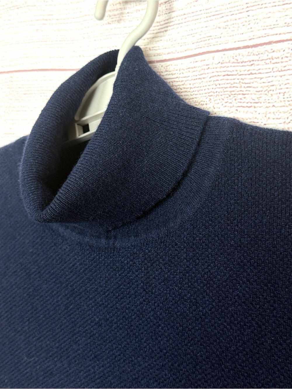 EREDI PISANO Italy Cashmere Sweater Turtleneck Navy Blue size 54 US XL